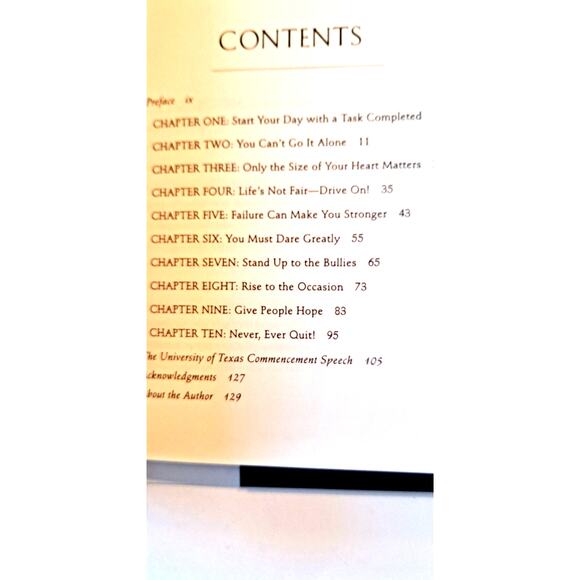 Make Your Bed, by Admiral William H. McRaven - Picture 8 of 8